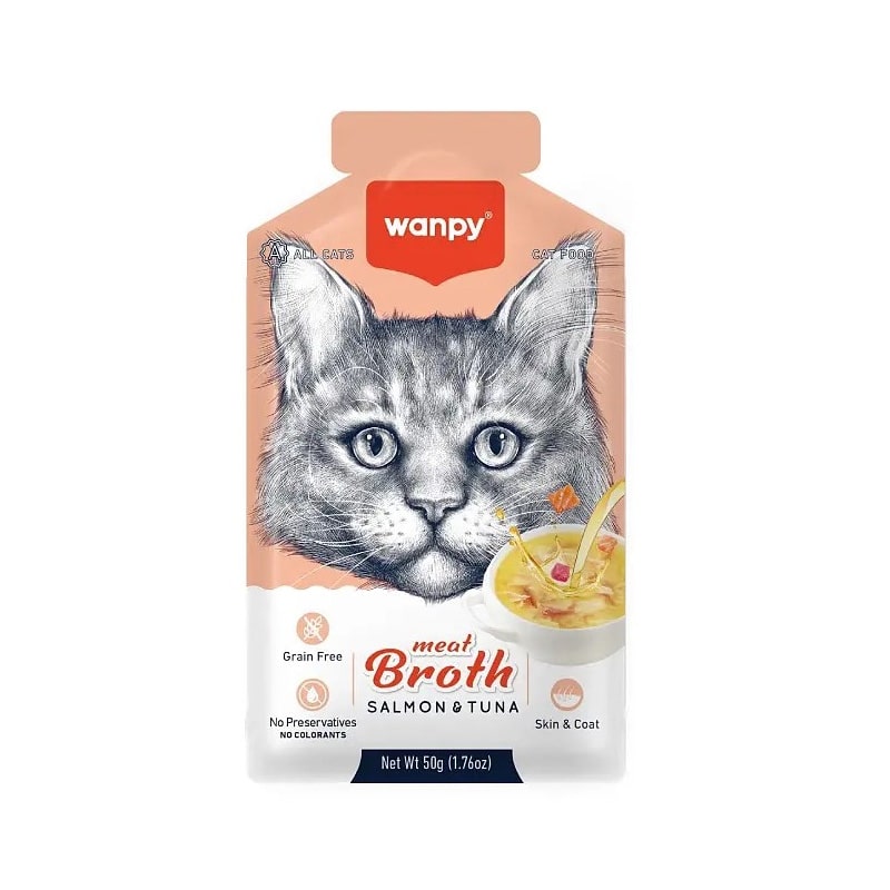 سوپ گربه با طعم ماهی تن و سالمون...