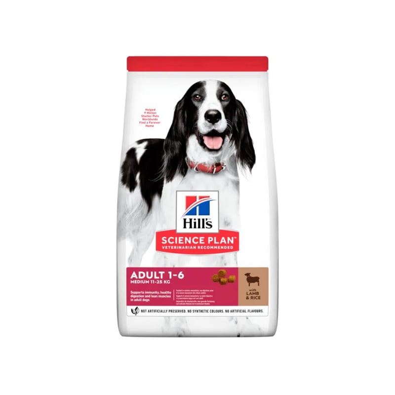 غذای خشک سگ بالغ نژاد متوسط هیلز