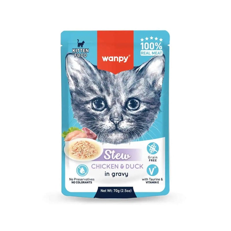 پوچ بچه گربه با طعم اردک و مرغ...