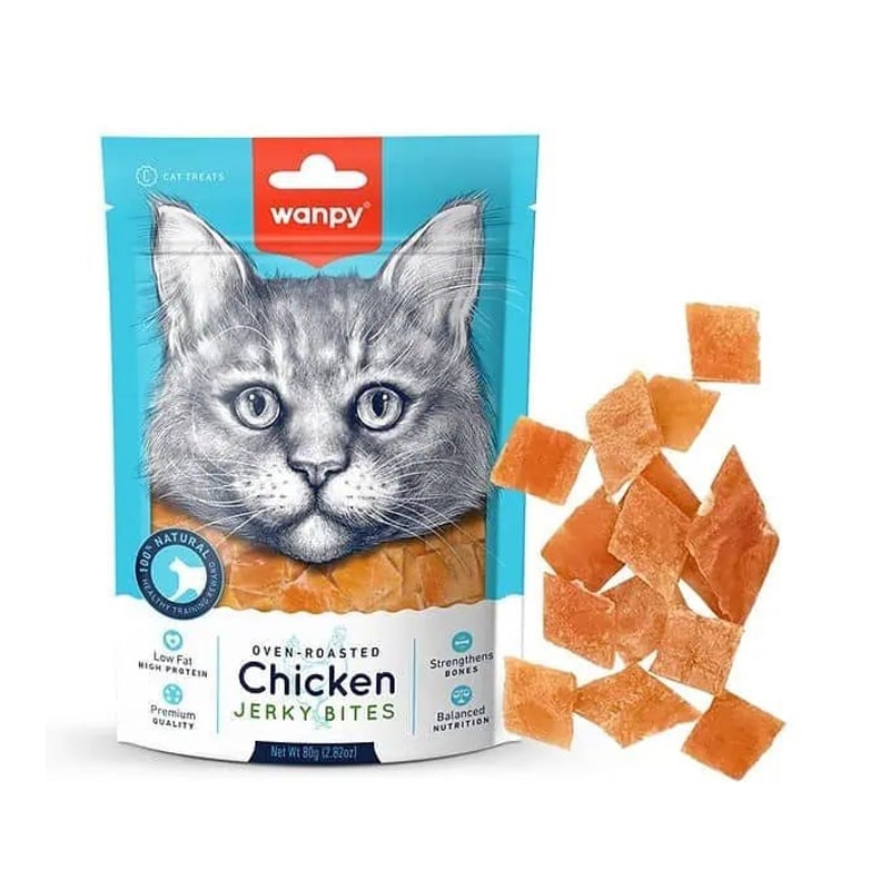 تشویقی گربه با طعم مرغ ونپی 80 گرم