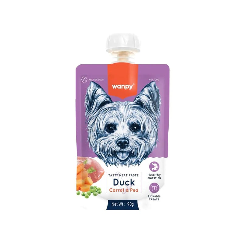 پودینگ سگ با طعم اردک، هویج و نخود...