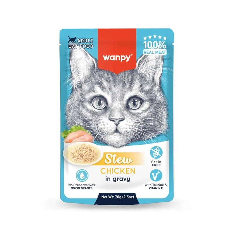 پوچ گربه بالغ با طعم مرغ ونپی 70...