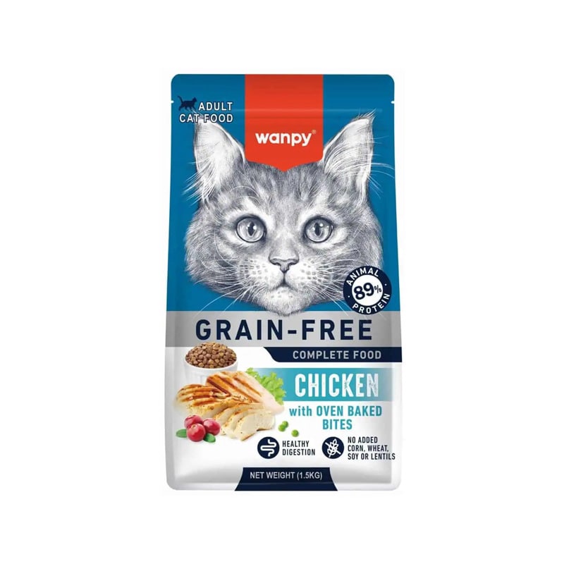 غذای خشک گربه با طعم مرغ ونپی 8کیلوگرم