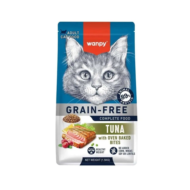 غذای خشک گربه با طعم ماهی تن ونپی...