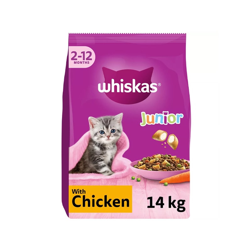 غذای خشک بچه گربه با طعم مرغ ویسکاس