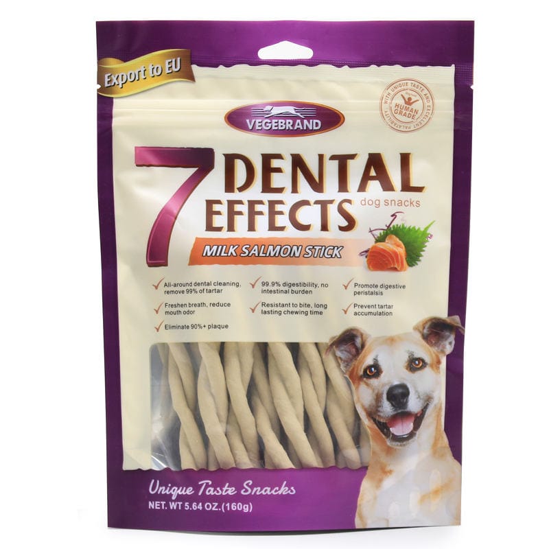 تشویقی دنتال سگ طعم ماهی سالمون سفید 160گرم