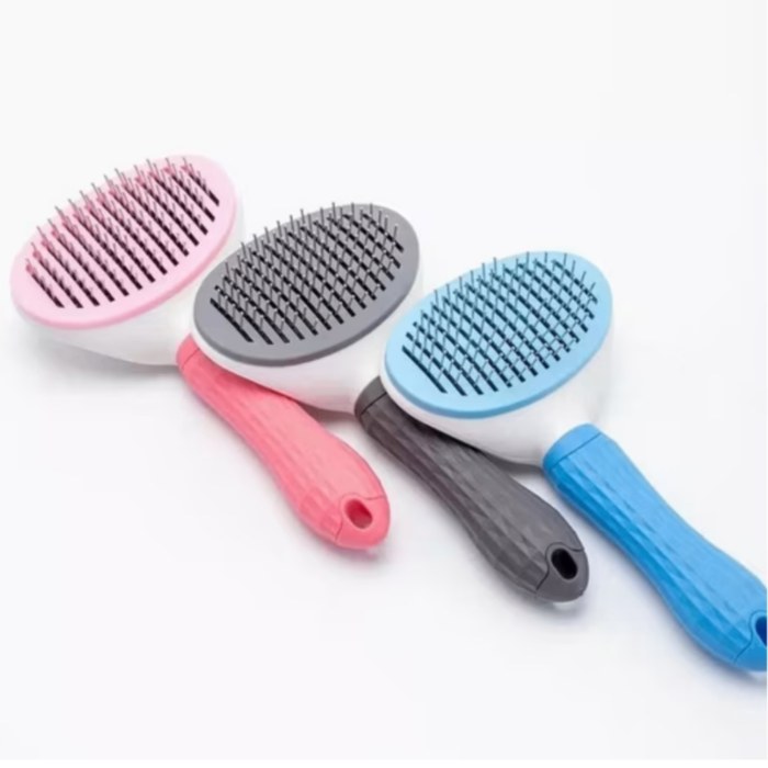 برس موی سگ و گربه با دکمه تخلیه...