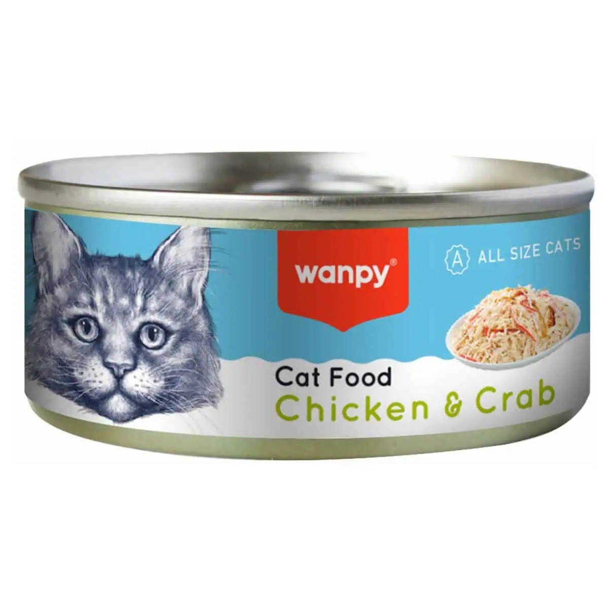 کنسرو گربه ونپی با طعم مرغ و خرچنگ...