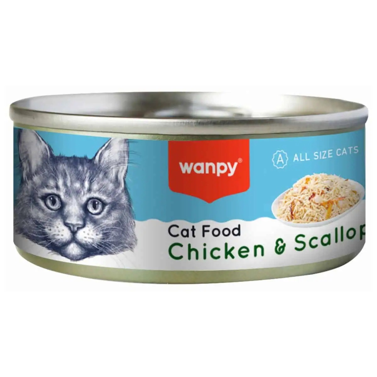 کنسرو گربه ونپی با طعم مرغ و گوش...