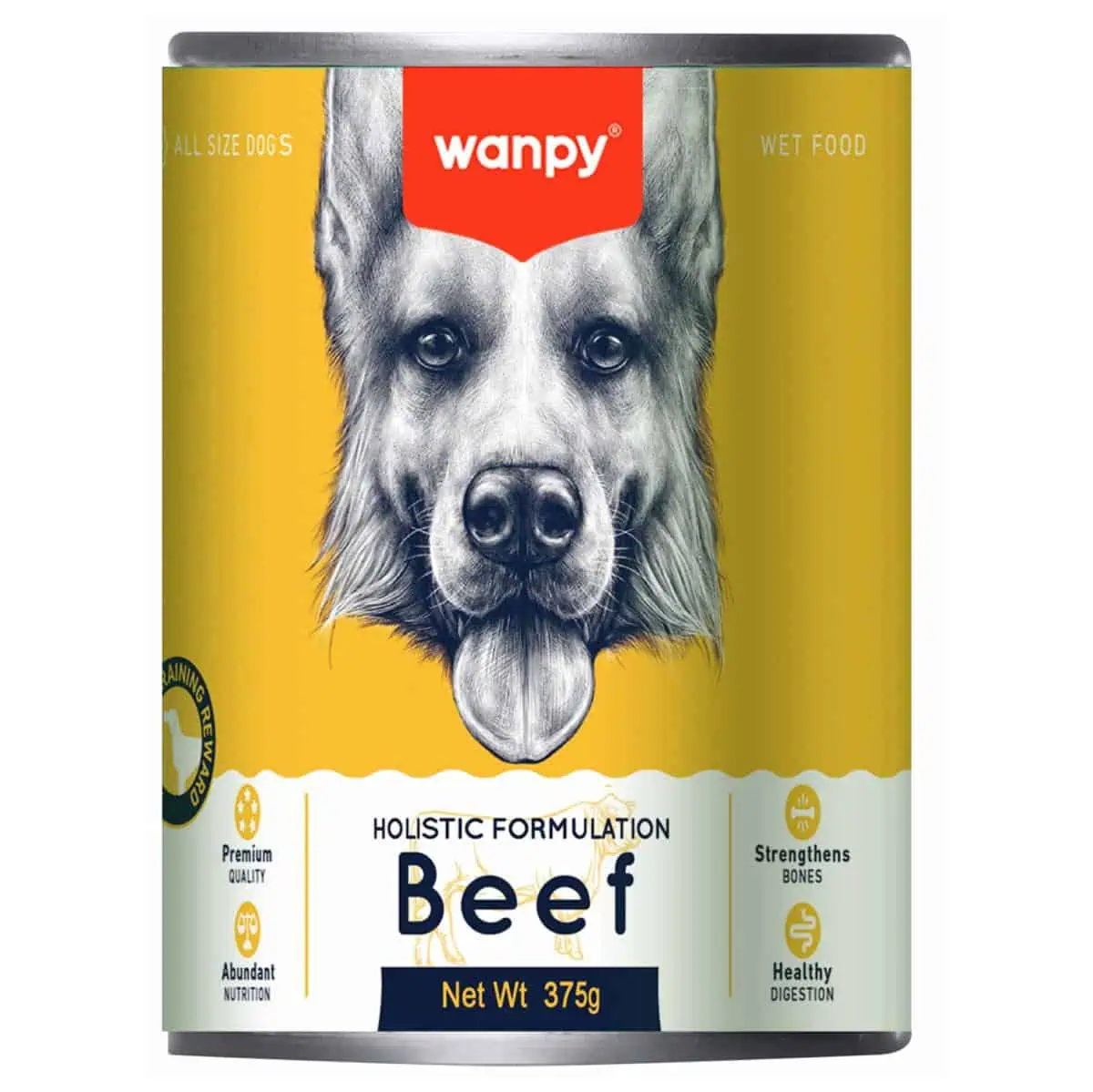 کنسرو سگ با طعم گوشت ونپی 375 گرم