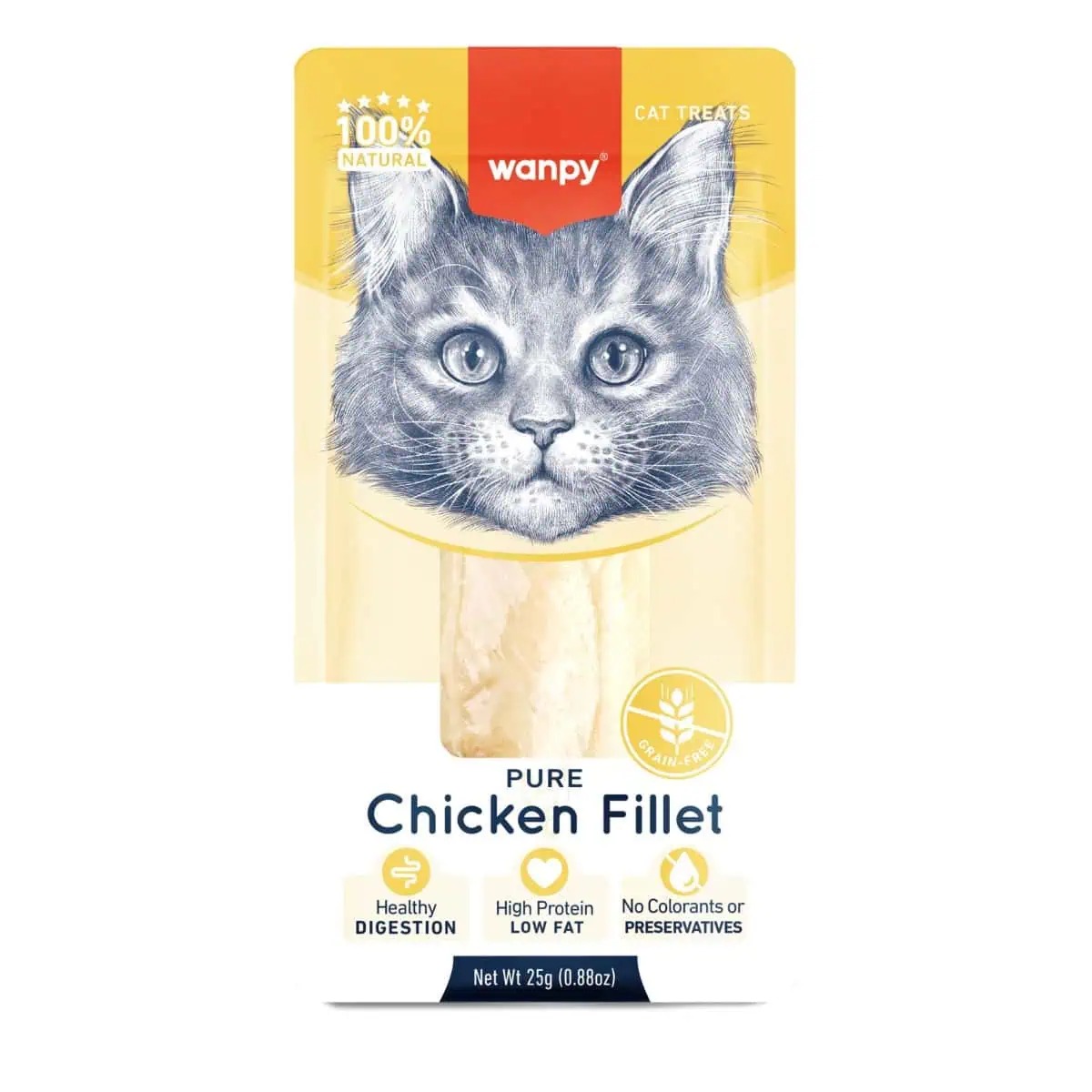 تشویقی گربه ونپی فیله مرغ 25گرم