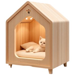خانه چوبی گربه و سگ مدرن مدل 1142