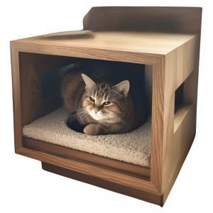 خانه چوبی گربه و سگ مدرن مدل 1146