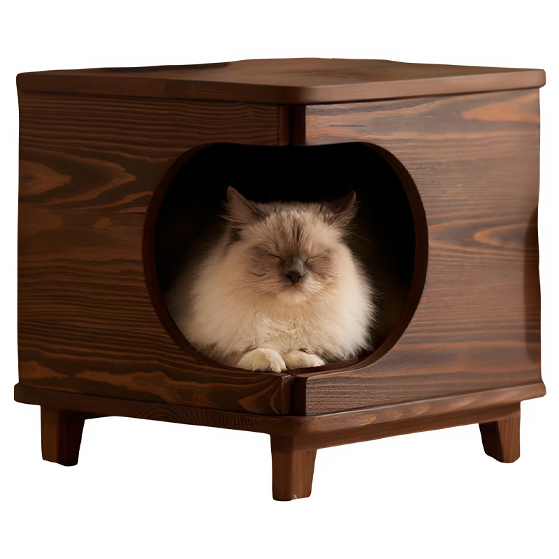 خانه چوبی گربه و سگ مدرن مدل 1146